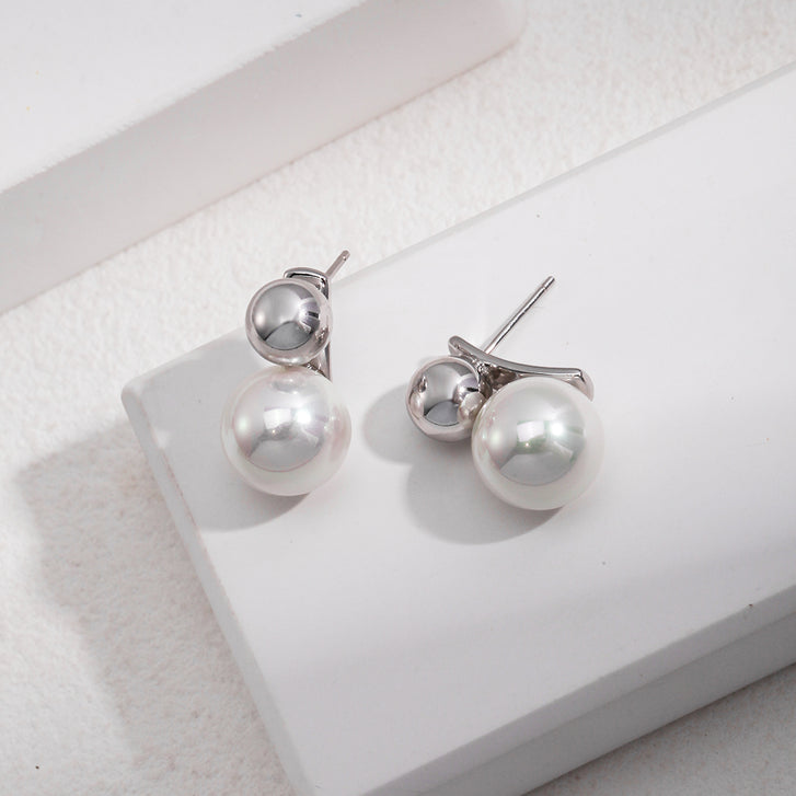 Shell Pearl Earrings - Rivelle Jewelry