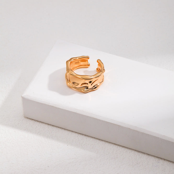 Fluvielle Wide Band Ring - Rivelle Jewelry